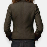 Anais | Cappotto Elegante con Dettagli in Velluto da Donna