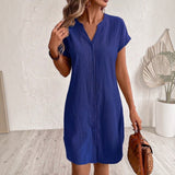 Tess | Vestito camicia in lino elegante e confortevole per Donna