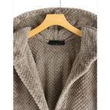 Dana™ | Cappotto a Coste con Cappuccio da Donna