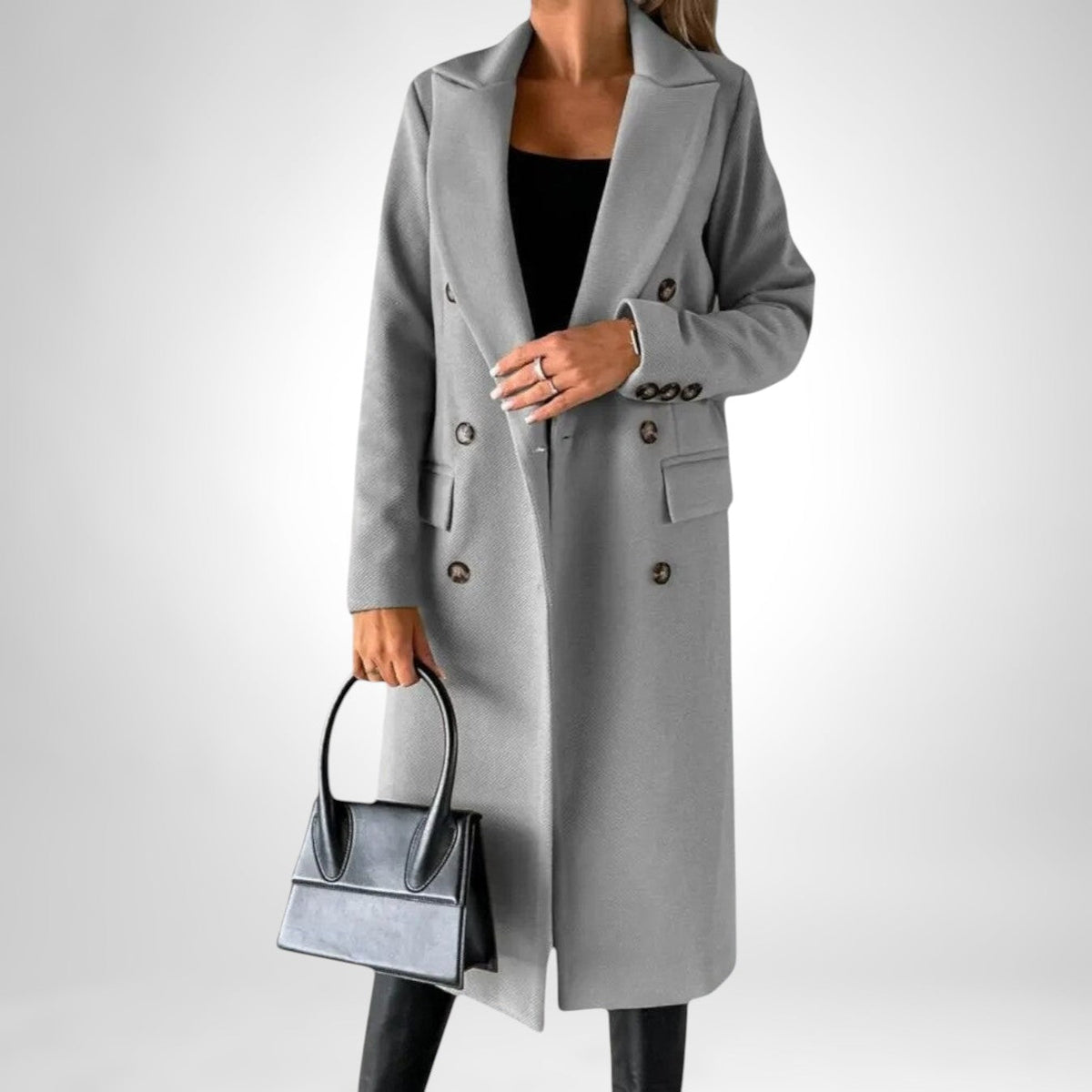 DESIREE™ | CAPPOTTO LUNGO CON DOPPIA ABBOTTONATURA