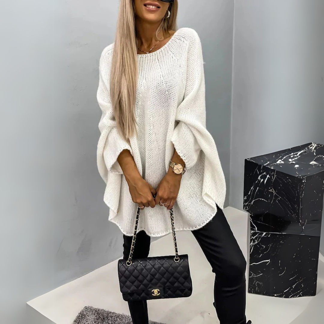 Isabelle | Maglione Femminile Elegante con Collo Rotondo da Donna