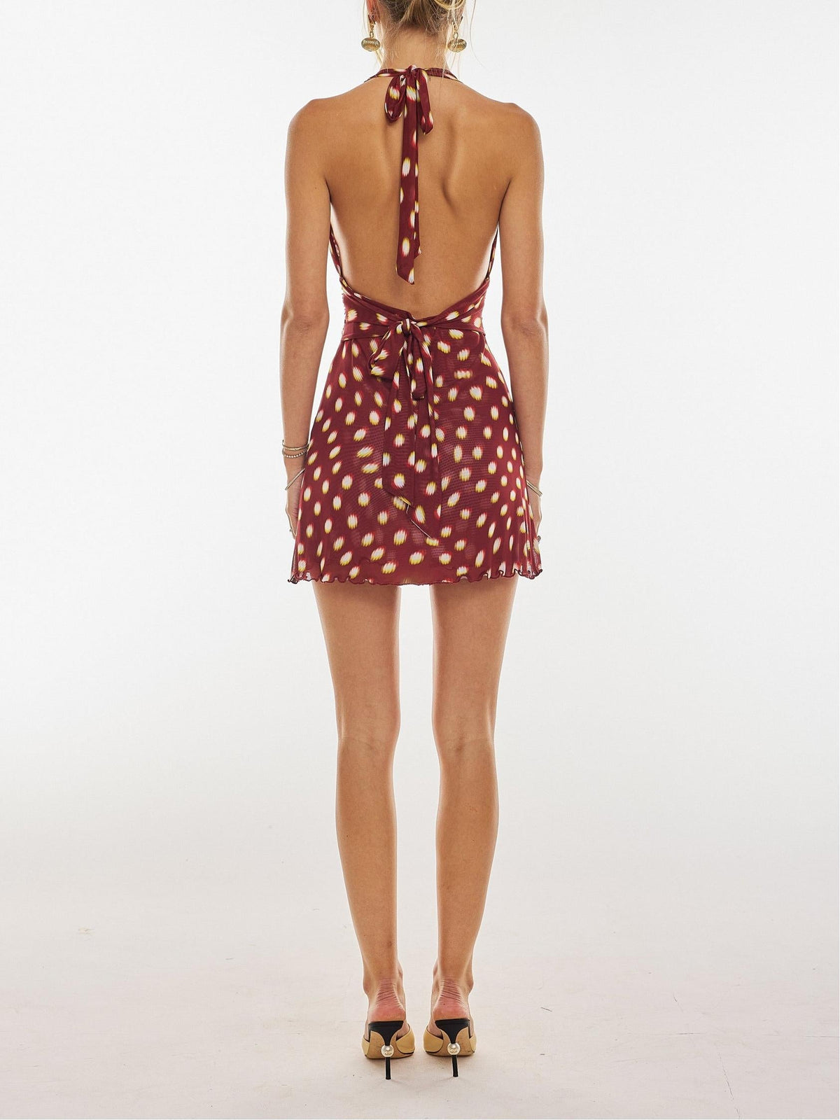 Helene – Abito Mini in Lycra a Pois da donna