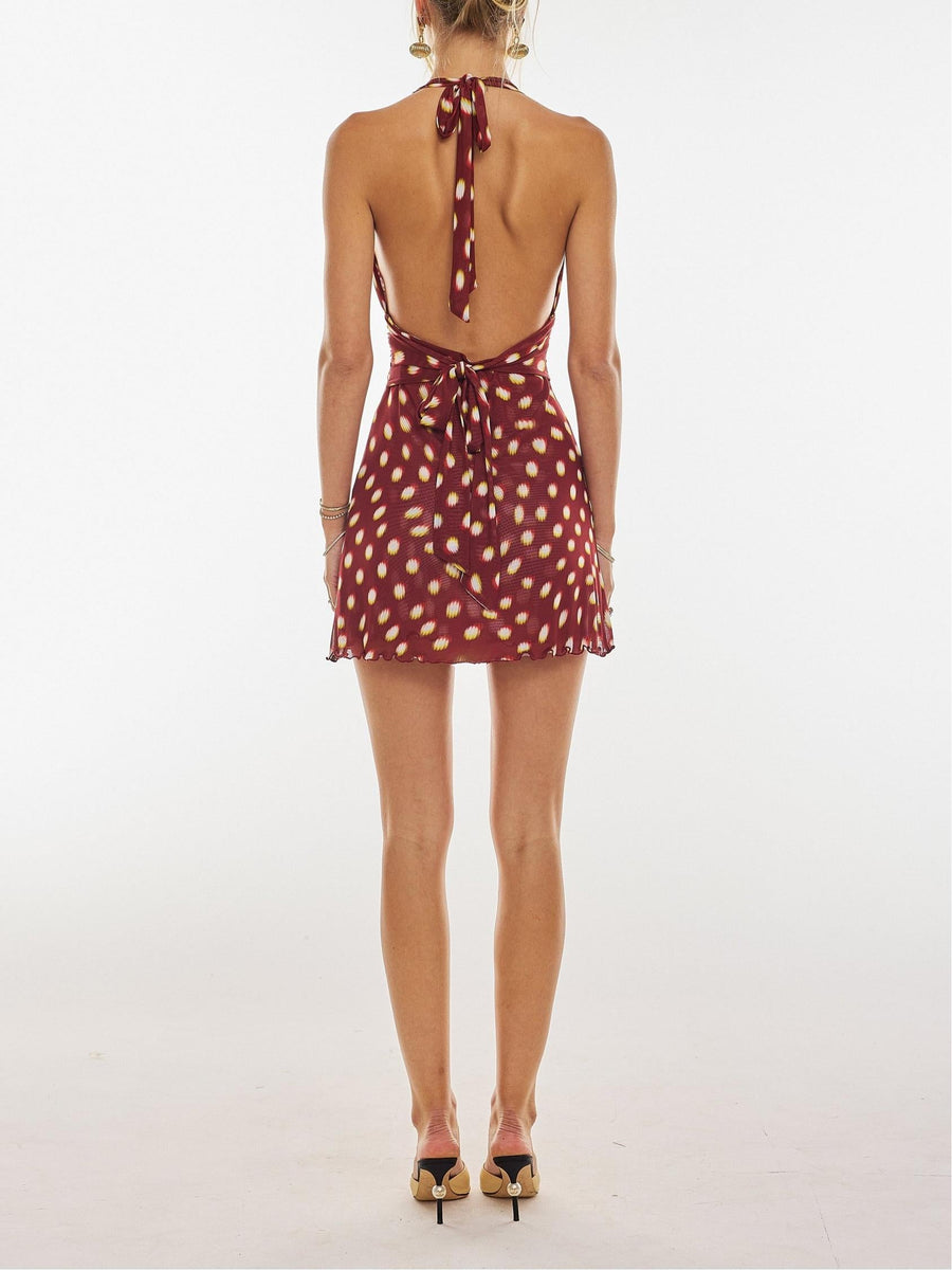 Helene – Abito Mini in Lycra a Pois da donna