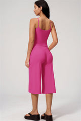 Nexus - Completo Top a Spalline e Pantaloni Corti a Gamba Larga per Donna