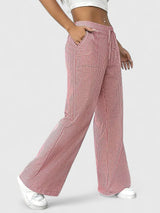 Dominique | Pantaloni Larghi Comodi con Dettagli Eleganti