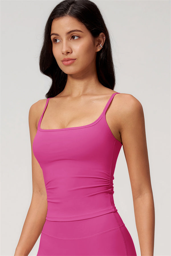 Nexus - Completo Top a Spalline e Pantaloni Corti a Gamba Larga per Donna