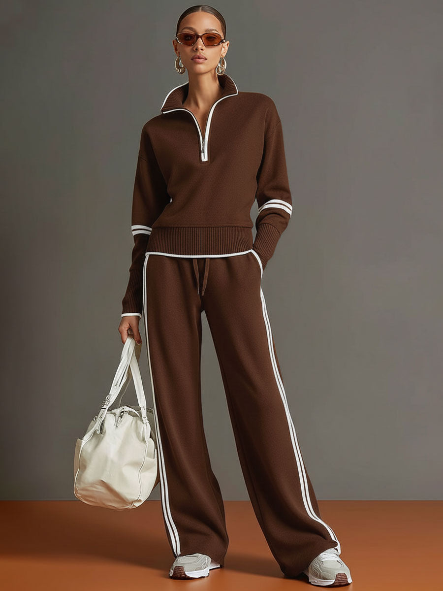 Marietta | Blusa e Pantaloni a Gamba Larga da Donna