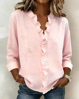 Indie · Blusa di Mulher con volantes e scollo a V