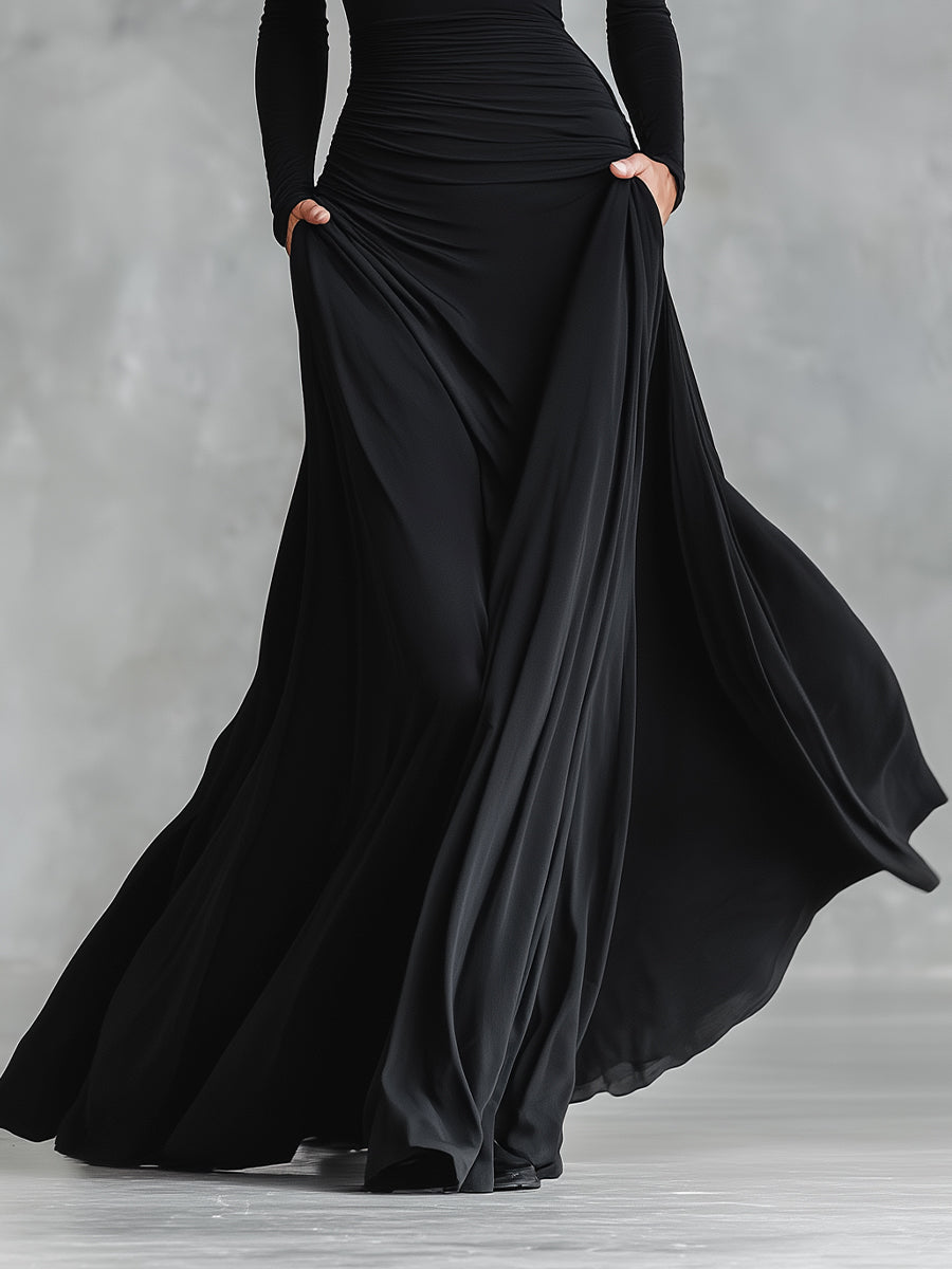 Norfy - Roupa elegante con pregas fluidas