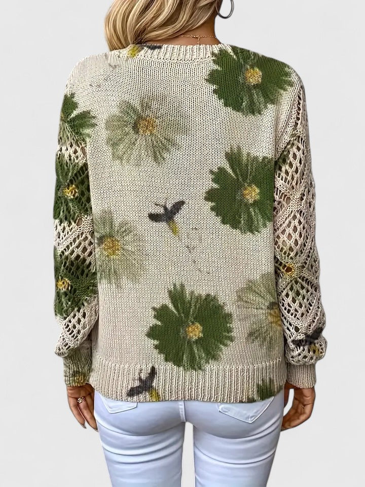 Aurélie | Maglione elegante con stampa Floreale
