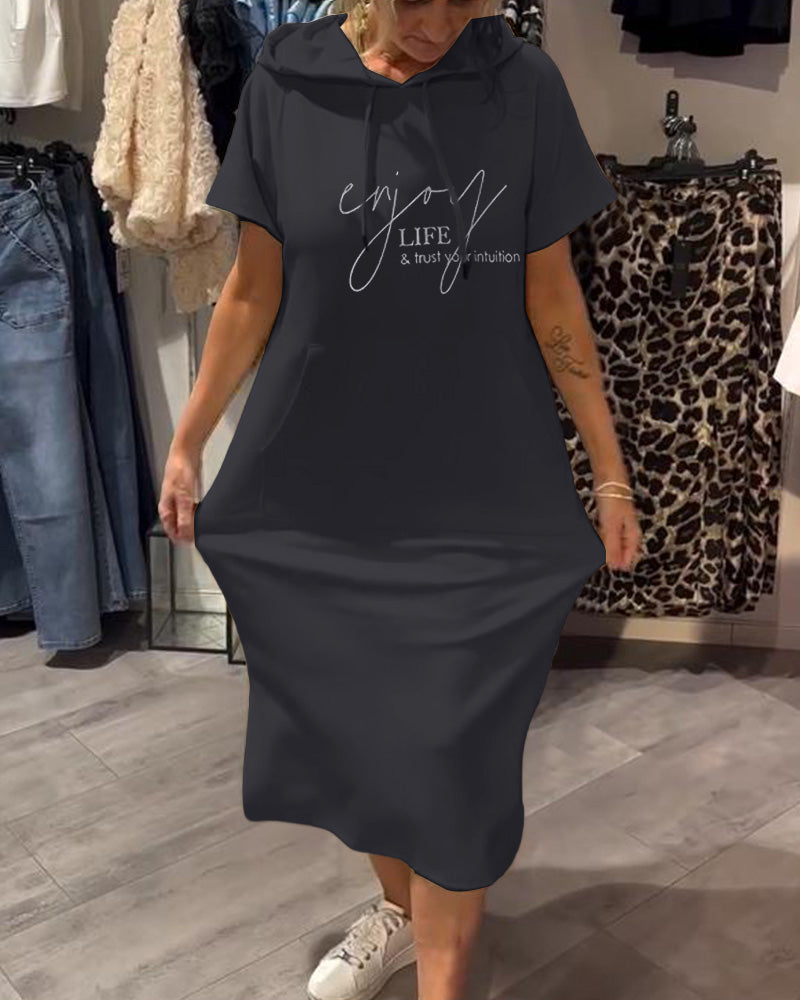 Saskia™ | Abito casual con cappuccio