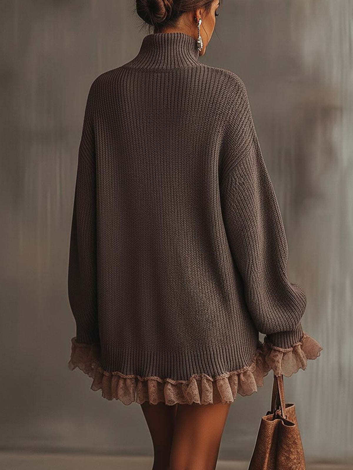 Robe di malha con volant — Doce, quente & romantica