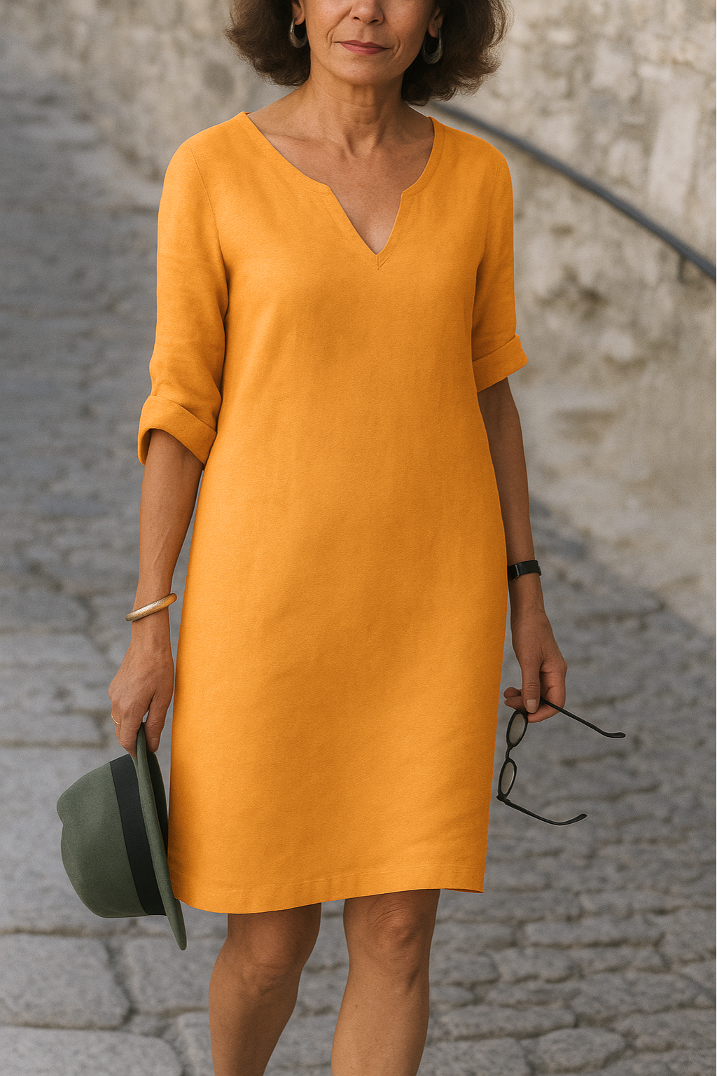 Ria™ | Abito elegante con scollo a V