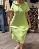 Saskia™ | Abito casual con cappuccio