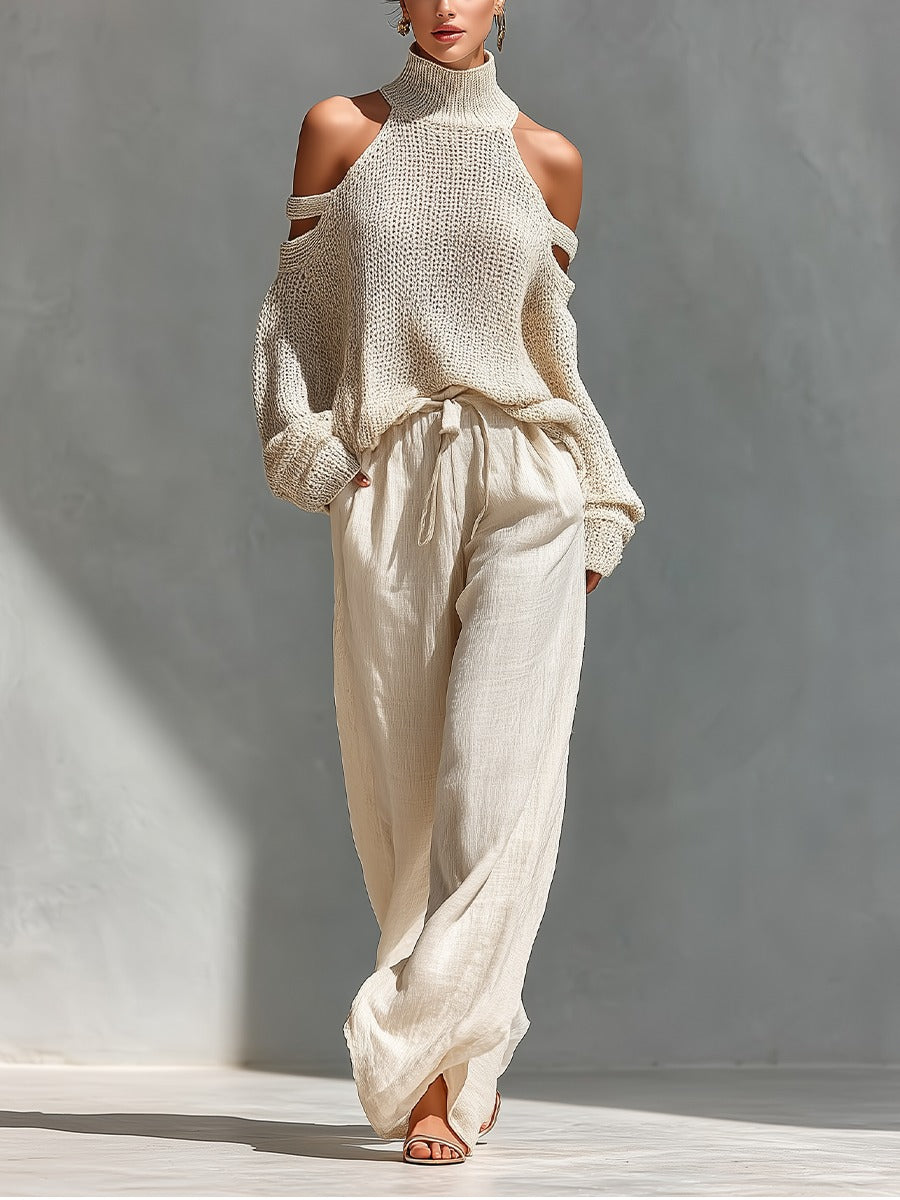 Camilla | Set Moderno in Maglia e Lino da Donna