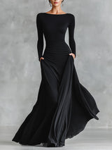 Norfy - Roupa elegante con pregas fluidas