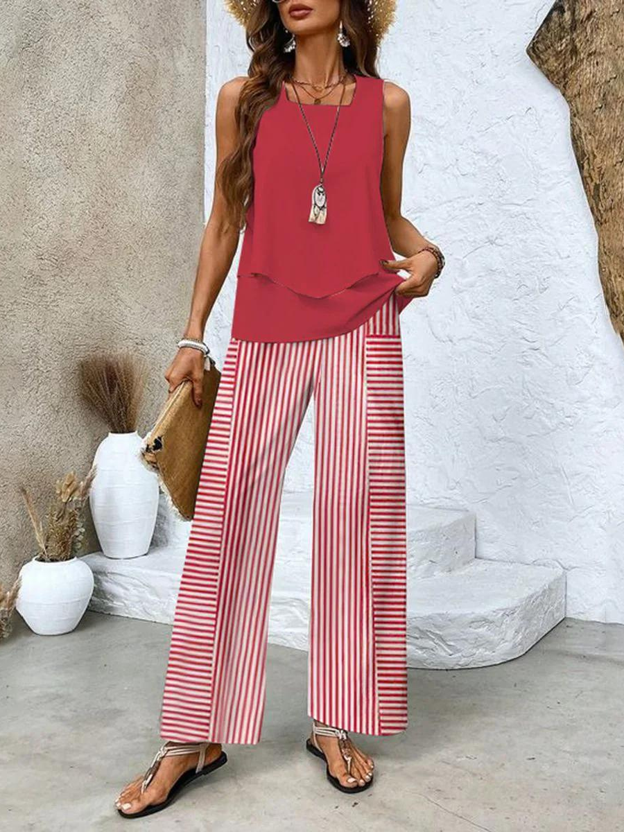 Alba | Set Blusa e Pantaloni con Stampa Floreale da Donna