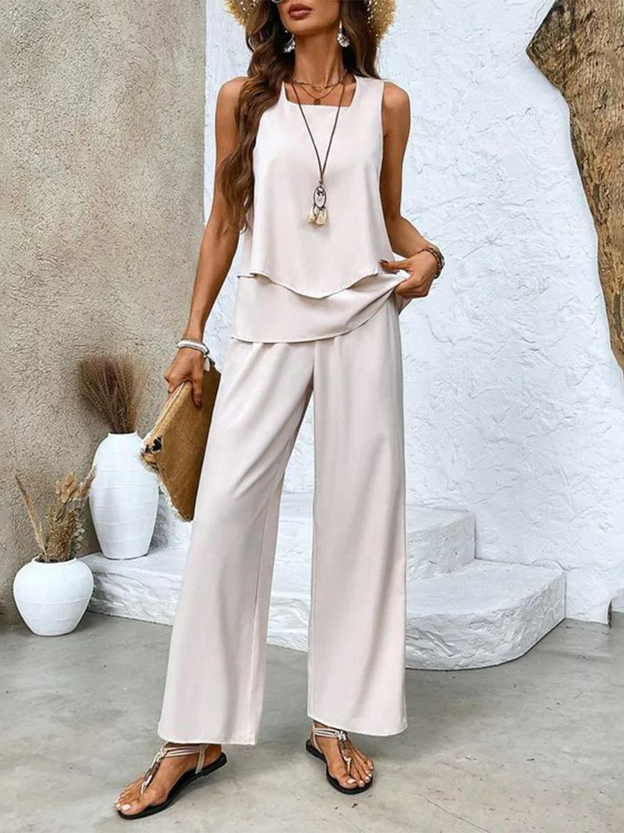 Alba | Set Blusa e Pantaloni con Stampa Floreale da Donna