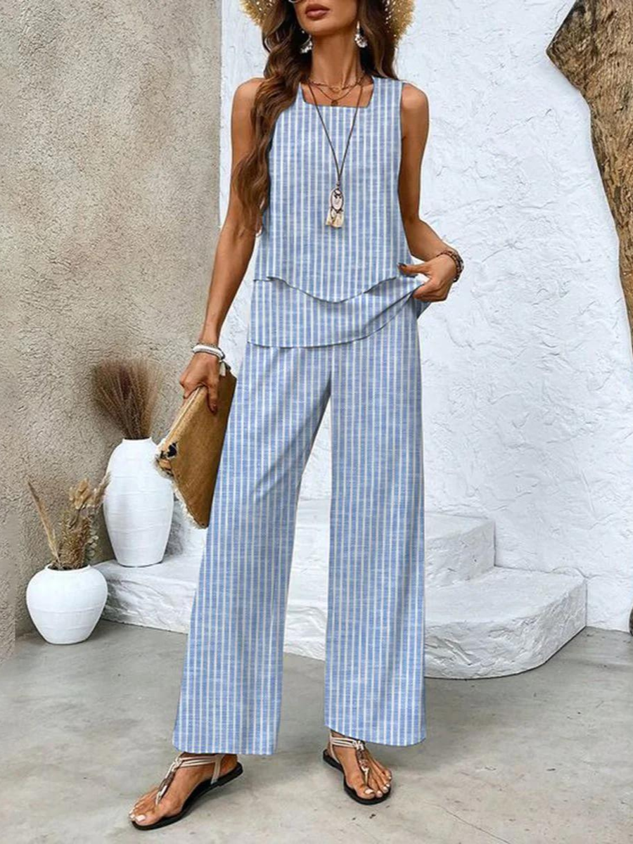 Alba | Set Blusa e Pantaloni con Stampa Floreale da Donna