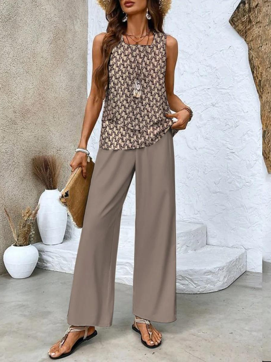 Alba | Set Blusa e Pantaloni con Stampa Floreale da Donna