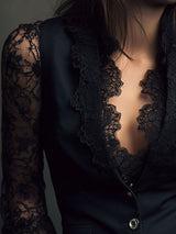 Claudia · Blazer da donna Nero con Pizzo
