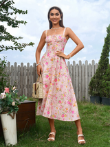 Claudia – Abito Cami con Busto Arricciato e Spacco