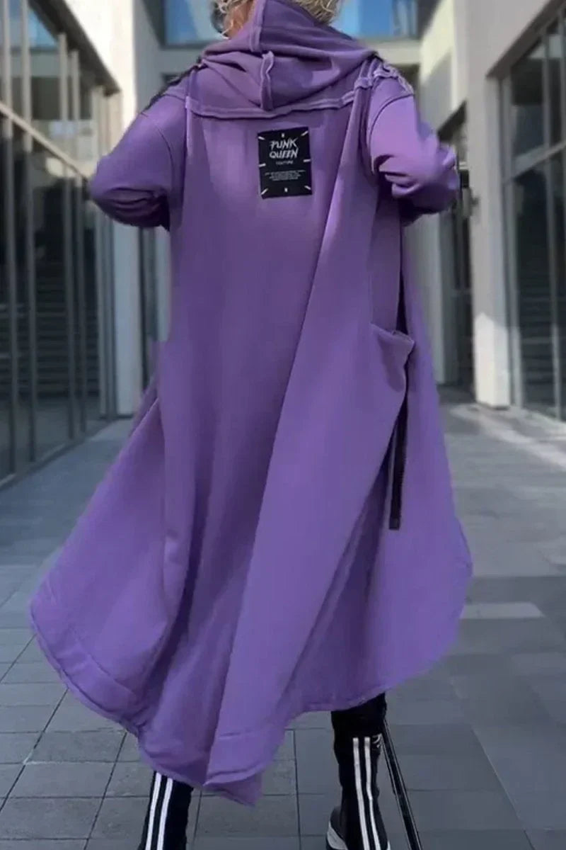 MANA™ | Felpa con Cappuccio Lunga con Zip in Tessuti Leggeri e Traspiranti da Donna