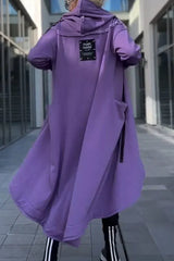 MANA™ | Felpa con Cappuccio Lunga con Zip in Tessuti Leggeri e Traspiranti da Donna