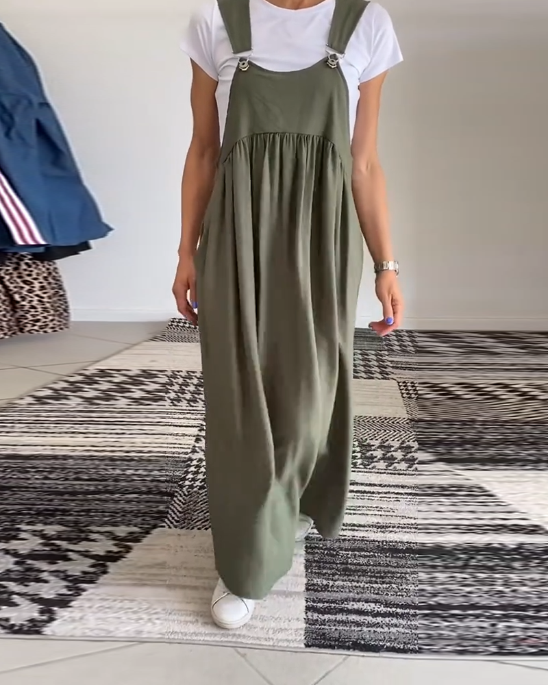 Alice | Abito Tuta Casual a Colore Solido