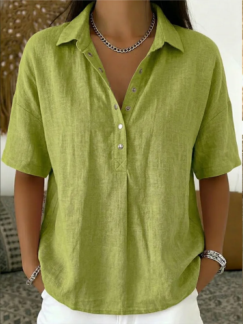 Velara | Blusa con colletto e dettagli di bottoni per Donna