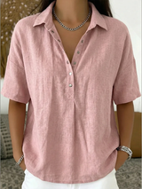Velara | Blusa con colletto e dettagli di bottoni per Donna