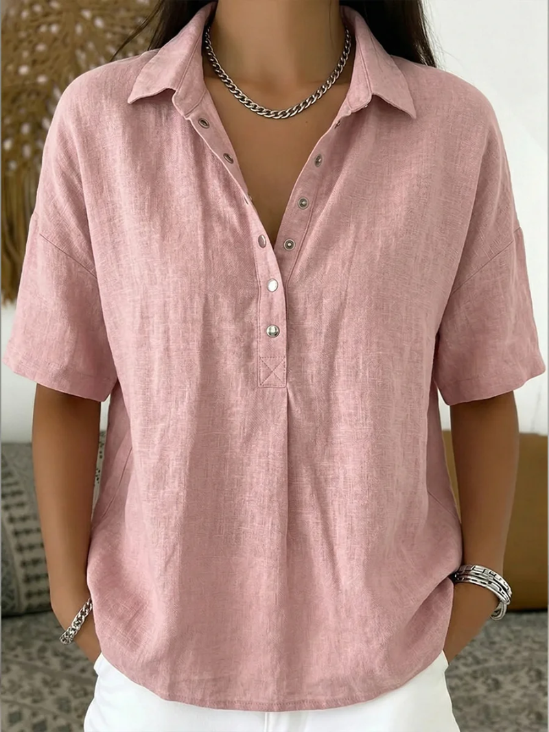 Velara | Blusa con colletto e dettagli di bottoni per Donna