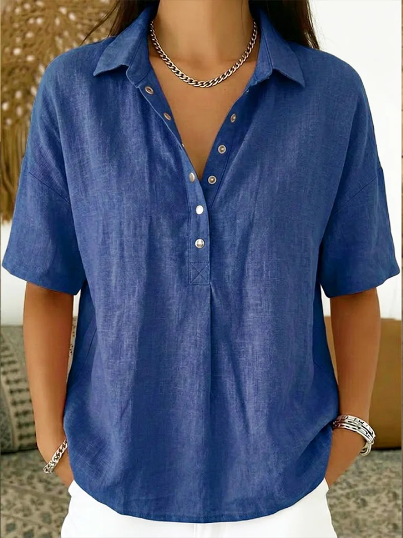 Velara | Blusa con colletto e dettagli di bottoni per Donna