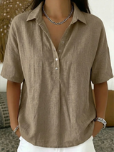 Velara | Blusa con colletto e dettagli di bottoni per Donna