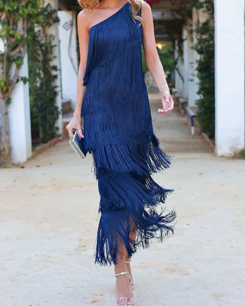 Valeria | Abito boho da donna con frange