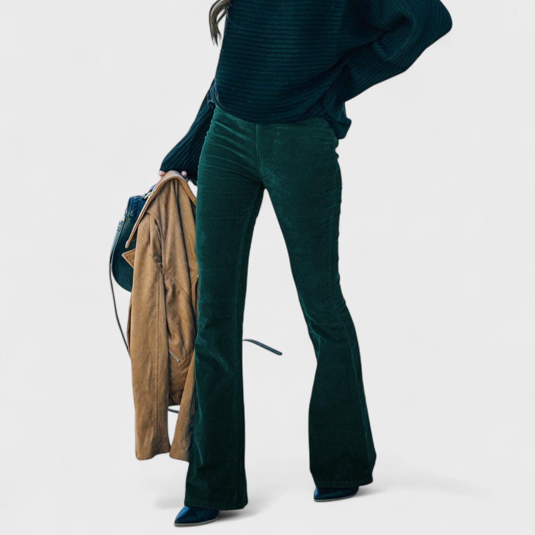 Chloe - Pantaloni flare in velluto a coste