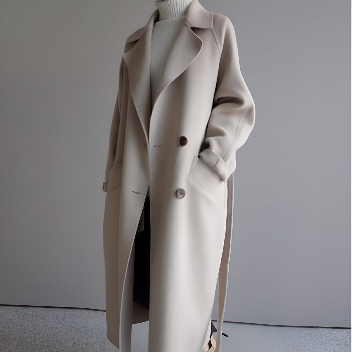 GRACE | Cappotto Elegante con Vita Strutturata da Donna