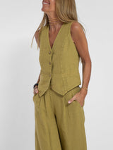 Ella | Set di pantaloni larghi con gilet (quasi esaurito)