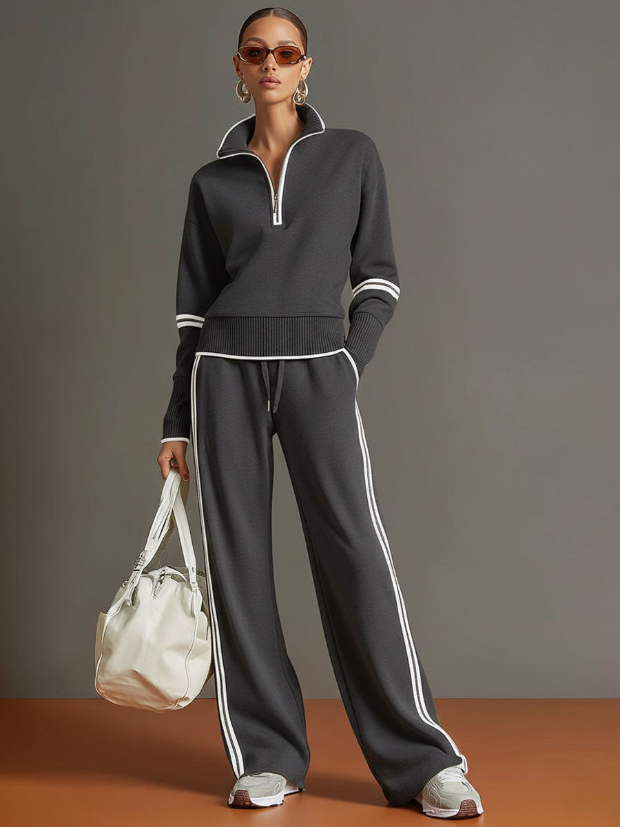 Marietta | Blusa e Pantaloni a Gamba Larga da Donna