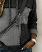 Rosita | Hoodie con Blocos di Colore