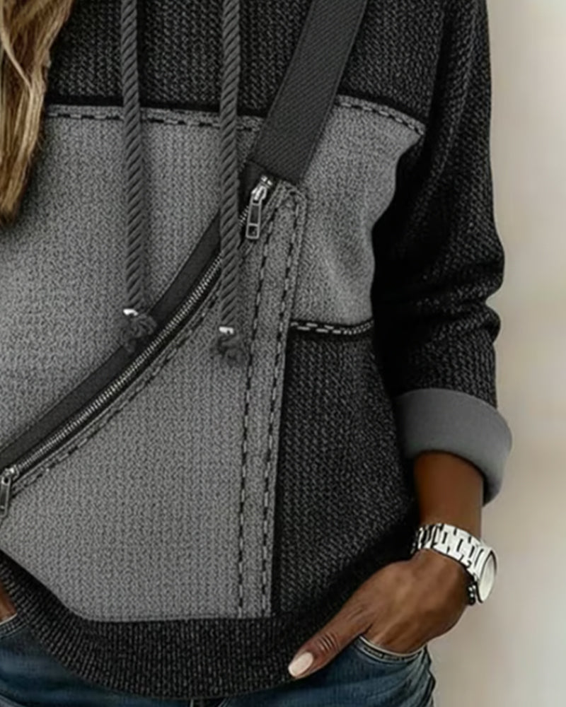 Rosita | Hoodie con Blocos di Colore