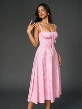 Claudia – Abito Cami con Busto Arricciato e Spacco