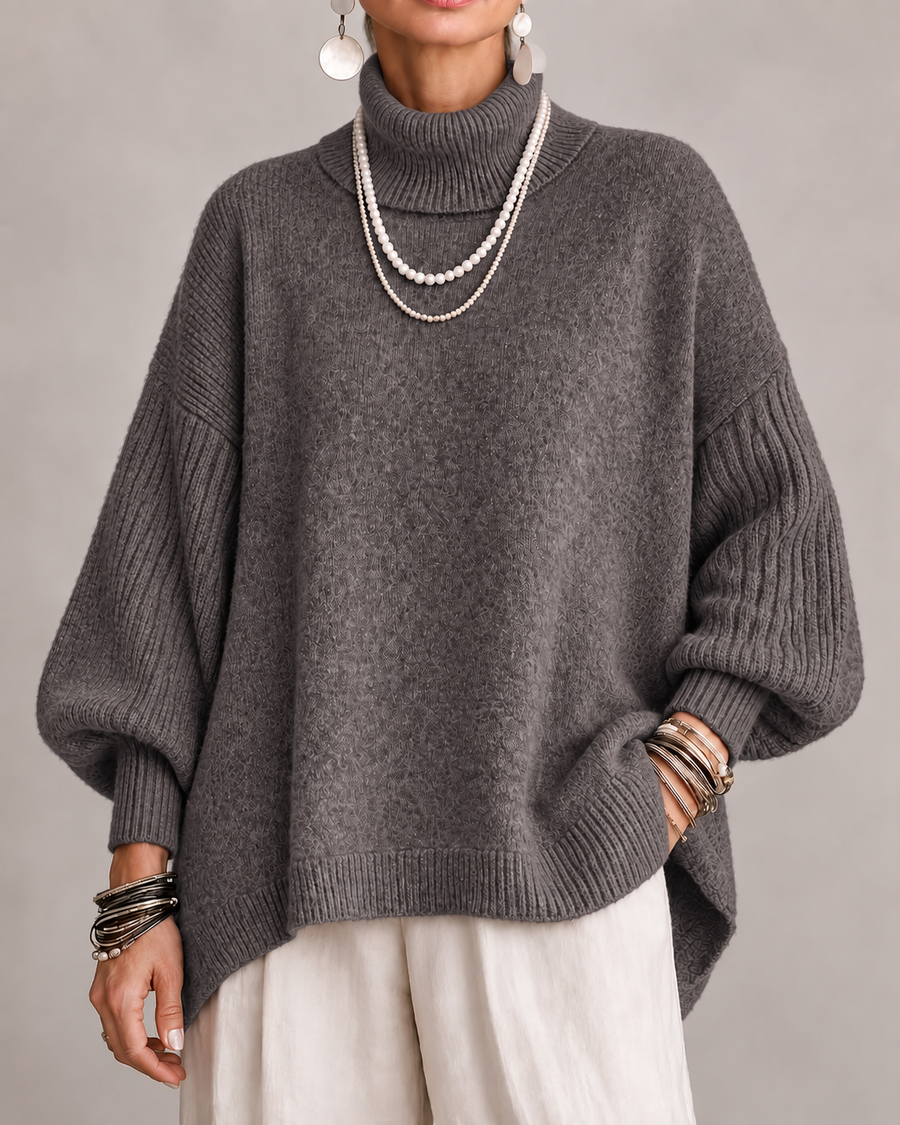 Kathleen | Maglione Elegante a Collo Alto per Donna