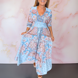 Marga™ | Abito estivo elegante con scollo a V