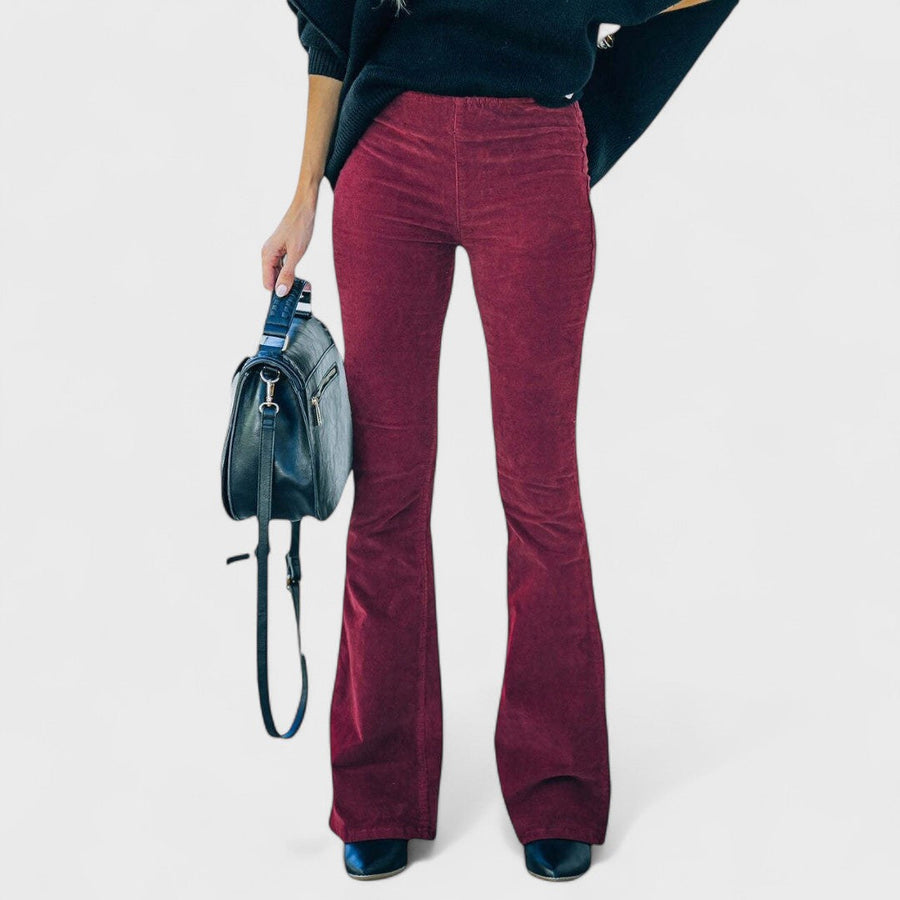 Chloe - Pantaloni flare in velluto a coste