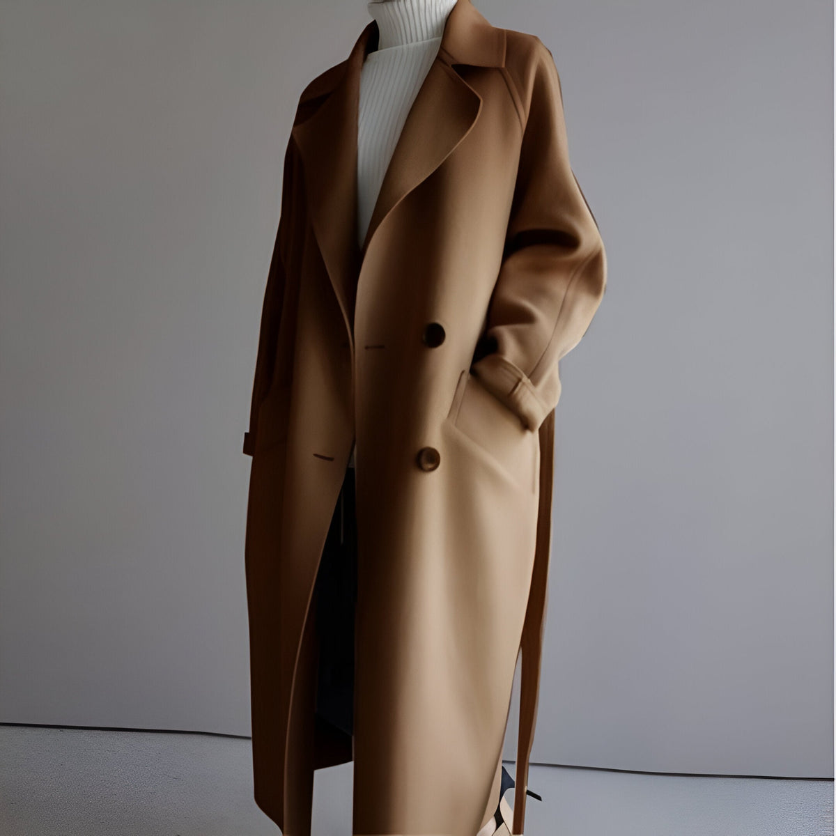 GRACE | Cappotto Elegante con Vita Strutturata da Donna