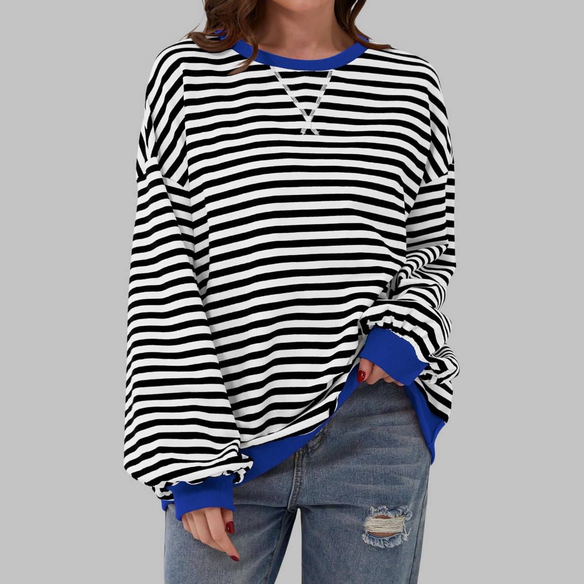 Malin | Maglione listrada con toque descontraído
