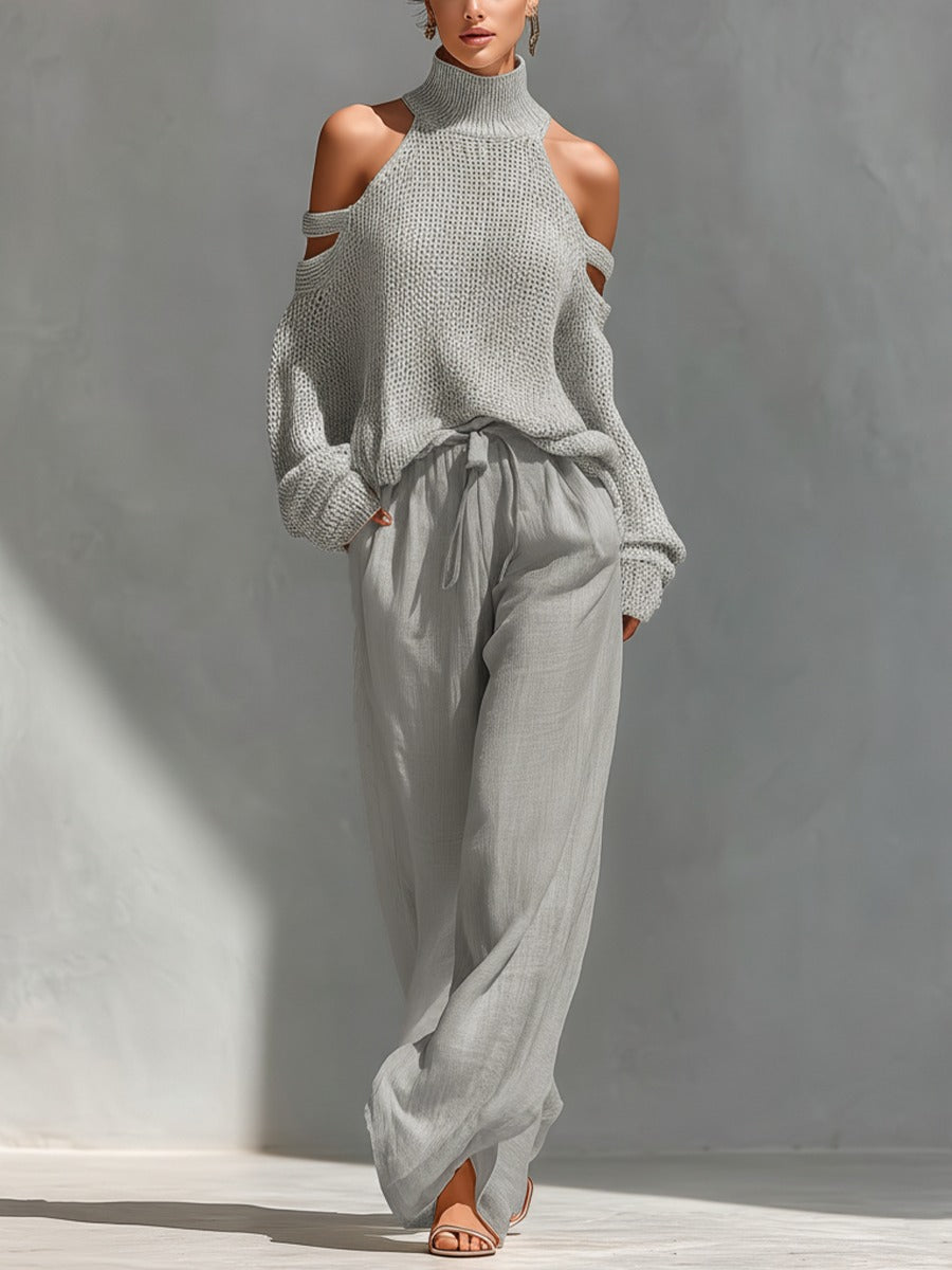 Camilla | Set Moderno in Maglia e Lino da Donna