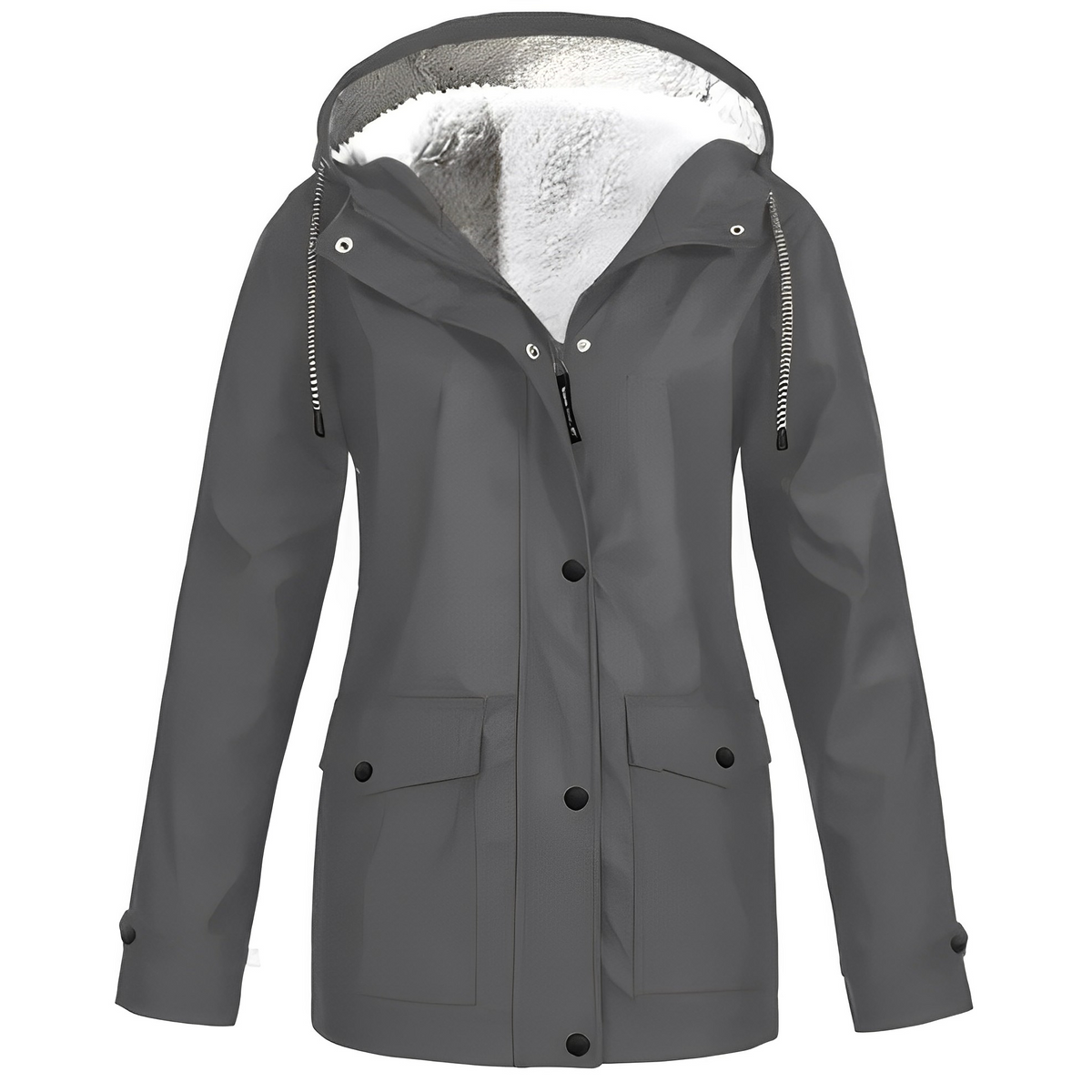 Elvira - Impermeabile con fodera in pile da donna