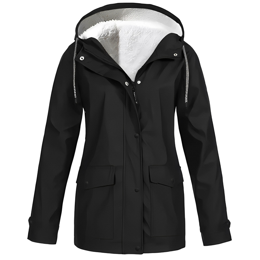 Elvira - Impermeabile con fodera in pile da donna